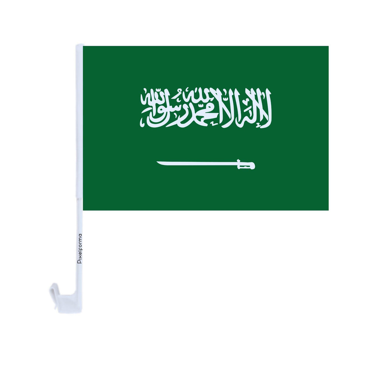 Drapeau voiture de l'Arabie saoudite en polyester - Pixelforma 