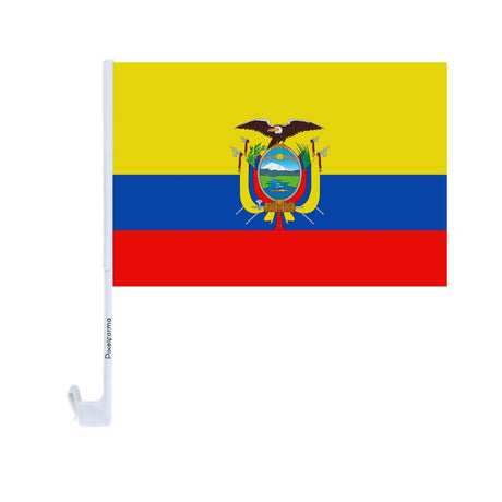 Drapeau voiture de l'Équateur en polyester - Pixelforma 