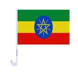 Drapeau voiture de l'Éthiopie en polyester - Pixelforma 