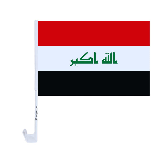 Drapeau voiture de l'Irak en polyester - Pixelforma 
