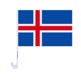 Drapeau voiture de l'Islande en polyester - Pixelforma 