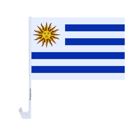 Drapeau voiture de l'Uruguay en polyester - Pixelforma 