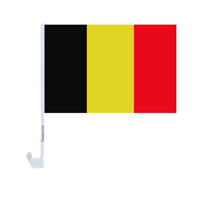 Drapeau voiture de la Belgique en polyester - Pixelforma 