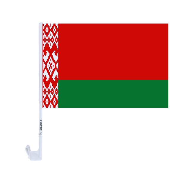 Drapeau voiture de la Biélorussie en polyester - Pixelforma 
