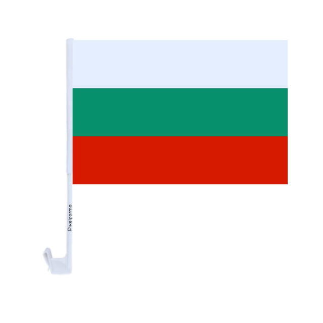 Drapeau voiture de la Bulgarie en polyester - Pixelforma 