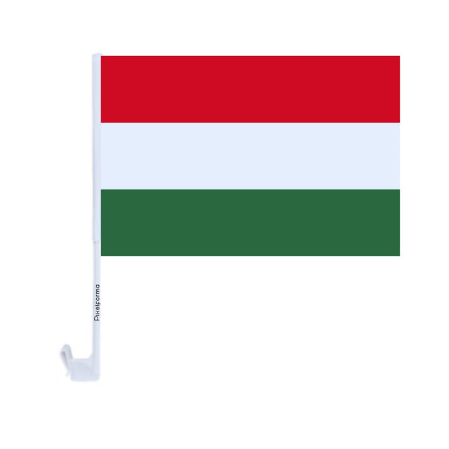 Drapeau voiture de la Hongrie en polyester - Pixelforma 