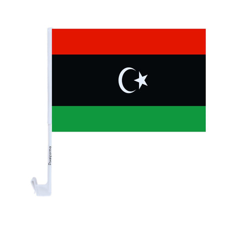 Drapeau voiture de la Libye en polyester - Pixelforma 