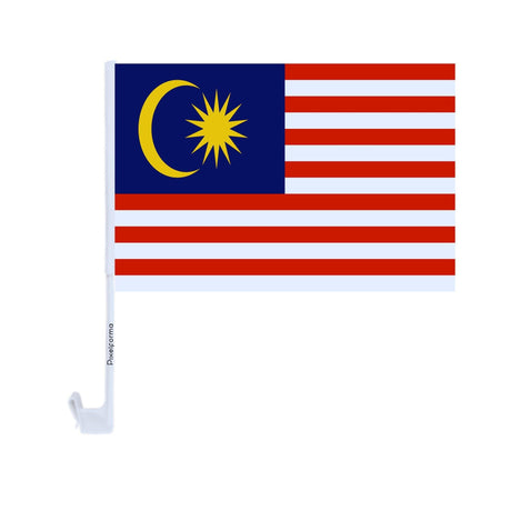 Drapeau voiture de la Malaisie en polyester - Pixelforma 