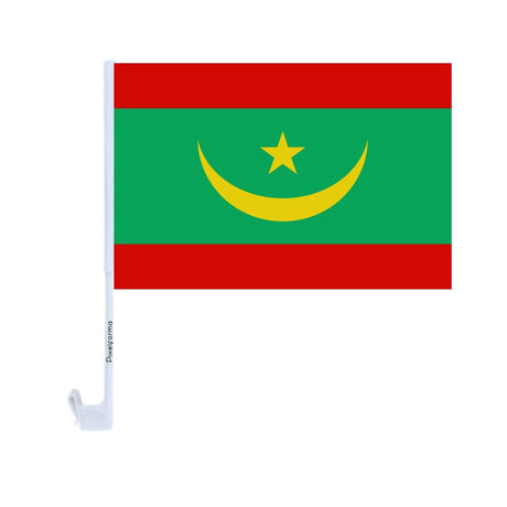 Drapeau voiture de la Mauritanie officiel en polyester - Pixelforma 