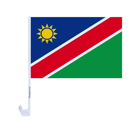 Drapeau voiture de la Namibie en polyester - Pixelforma 