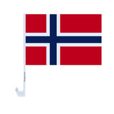 Drapeau voiture de la Norvège en polyester - Pixelforma 