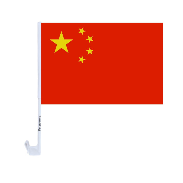 Drapeau voiture de la république populaire de Chine en polyester - Pixelforma 