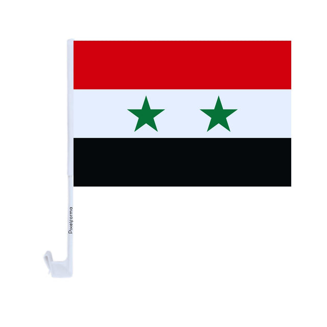 Drapeau voiture de la Syrie en polyester - Pixelforma 