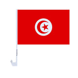Drapeau voiture de la Tunisie en polyester - Pixelforma 
