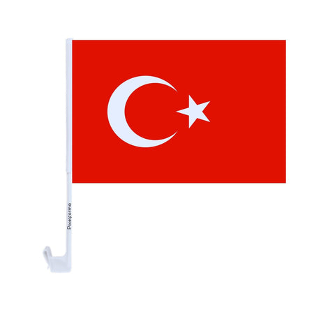 Drapeau voiture de la Turquie en polyester - Pixelforma 