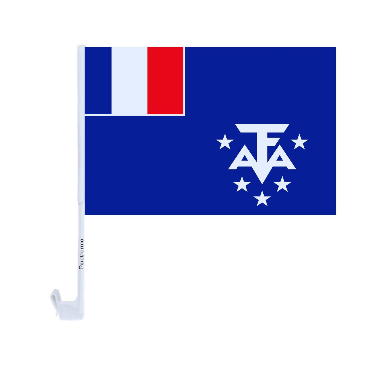 Drapeau voiture de l'Antarctique en polyester - Pixelforma 