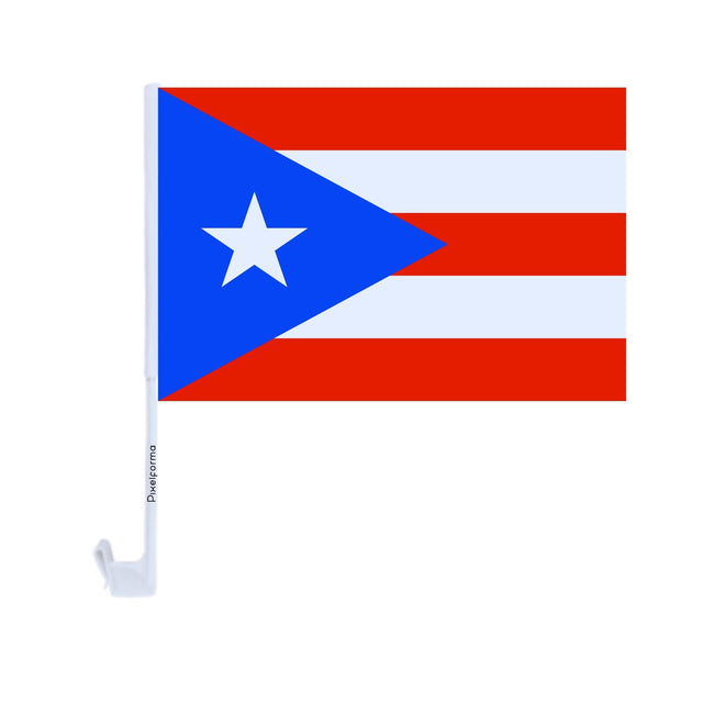 Drapeau voiture de Porto Rico en polyester - Pixelforma 