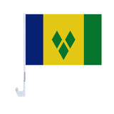 Drapeau voiture de Saint-Vincent-et-les-Grenadines en polyester - Pixelforma 