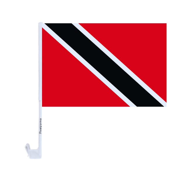 Drapeau voiture de Trinité-et-Tobago en polyester - Pixelforma 