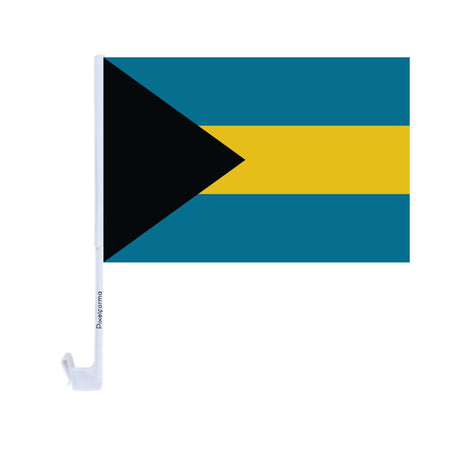 Drapeau voiture des Bahamas en polyester - Pixelforma 