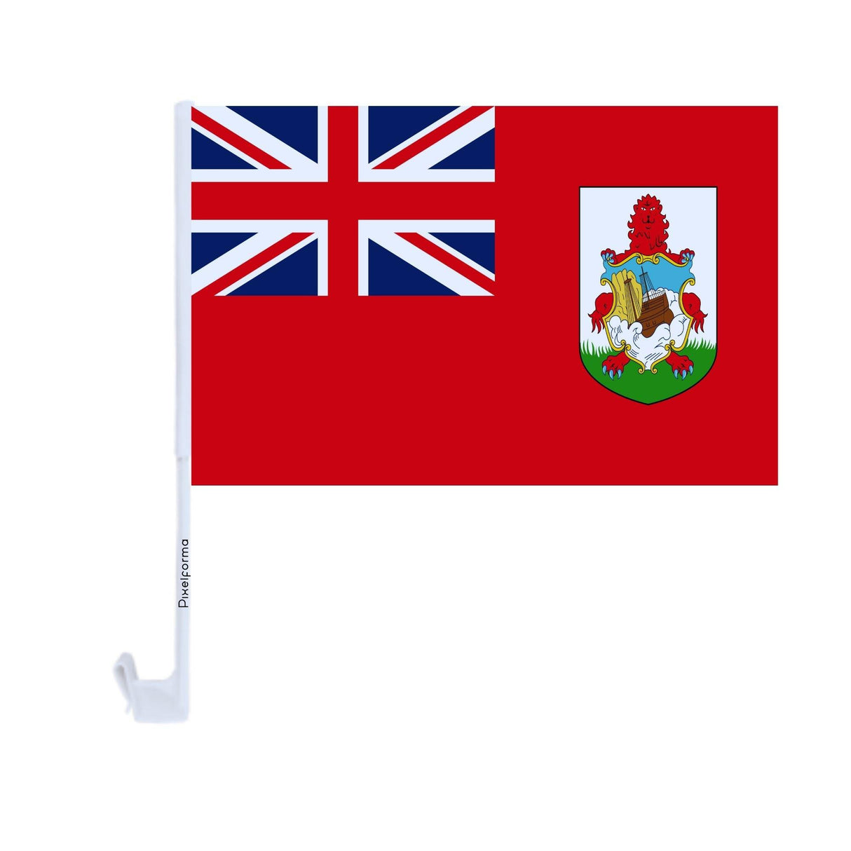 Drapeau voiture des Bermudes en polyester - Pixelforma 