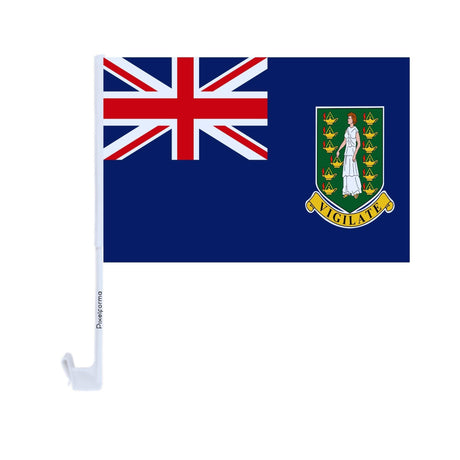 Drapeau voiture des îles Vierges britanniques en polyester - Pixelforma 