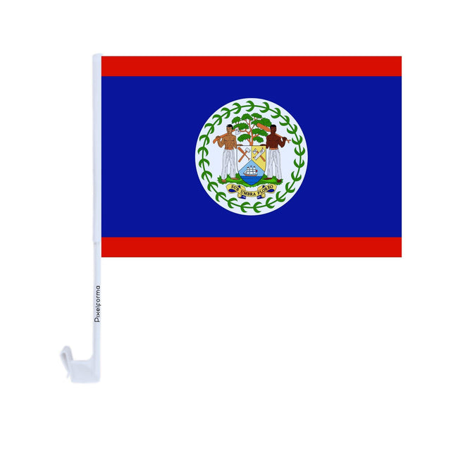 Drapeau voiture du Belize en polyester - Pixelforma 
