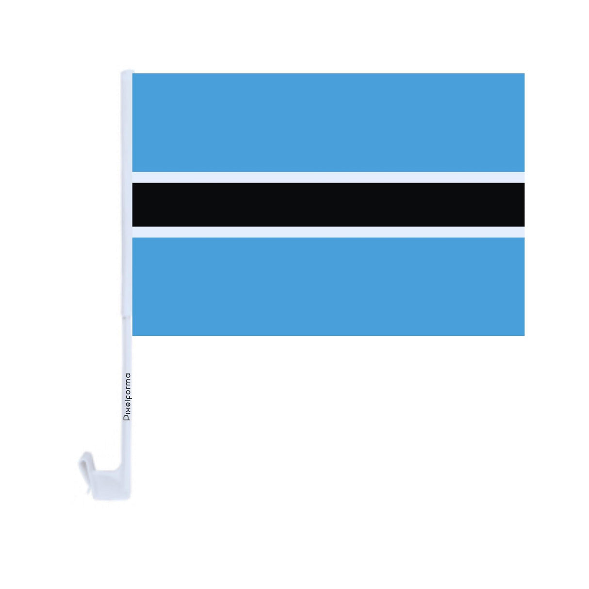 Drapeau voiture du Botswana en polyester - Pixelforma 
