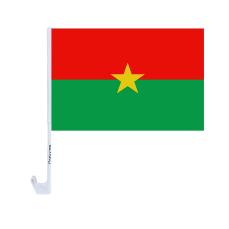 Drapeau voiture du Burkina Faso en polyester - Pixelforma 