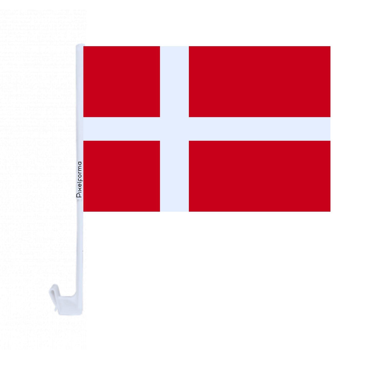 Drapeau voiture du Danemark en polyester - Pixelforma 