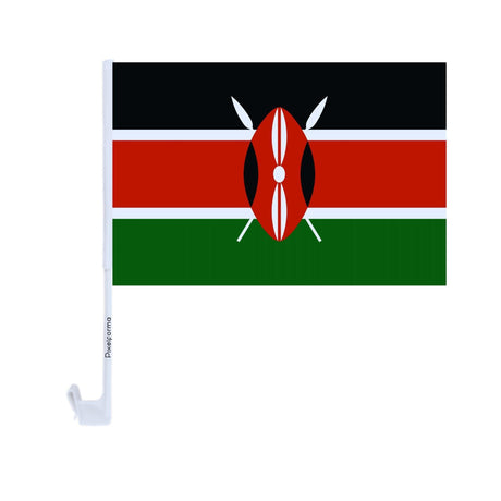 Drapeau voiture du Kenya en polyester - Pixelforma 