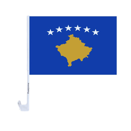 Drapeau voiture du Kosovo en polyester - Pixelforma 
