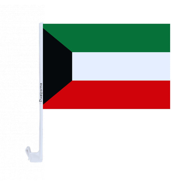 Drapeau voiture du Koweït en polyester - Pixelforma 