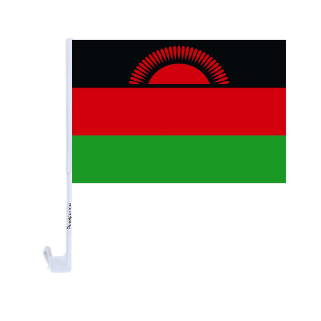 Drapeau voiture du Malawi en polyester - Pixelforma 