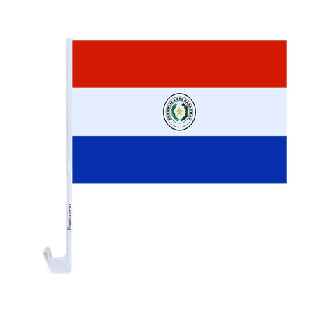 Drapeau voiture du Paraguay en polyester - Pixelforma 