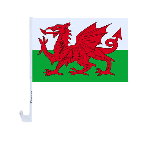 Drapeau voiture du pays de Galles en polyester - Pixelforma 