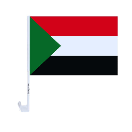 Drapeau voiture du Soudan en polyester - Pixelforma 