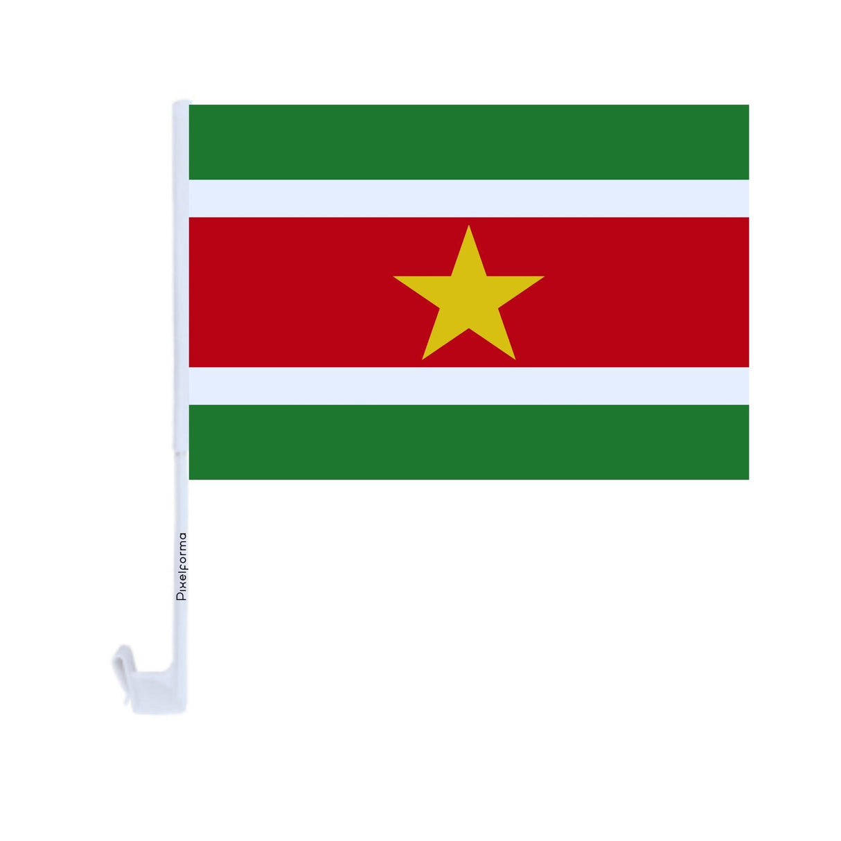 Drapeau voiture du Suriname en polyester - Pixelforma 