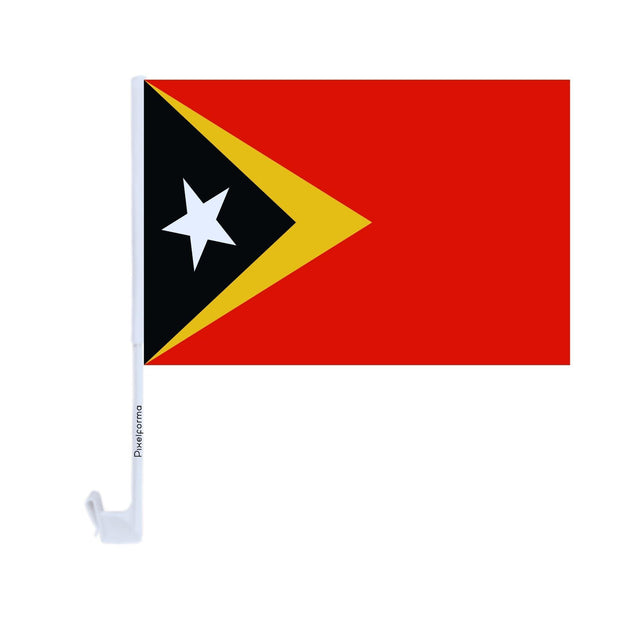 Drapeau voiture du Timor oriental en polyester - Pixelforma 