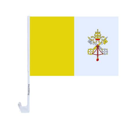 Drapeau voiture du Vatican en polyester - Pixelforma 