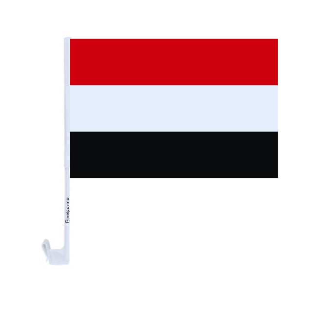 Drapeau voiture du Yémen en polyester - Pixelforma 