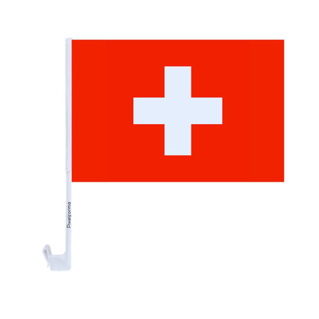 Drapeau voiture et armoiries de la Suisse en polyester - Pixelforma 