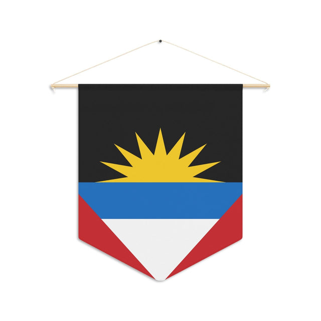 Fanion Drapeau d'Antigua-et-Barbuda à suspendre en polyester - Pixelforma 