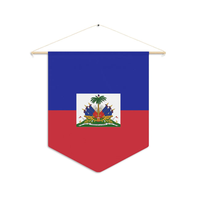 Fanion Drapeau d'Haïti à suspendre en polyester - Pixelforma 