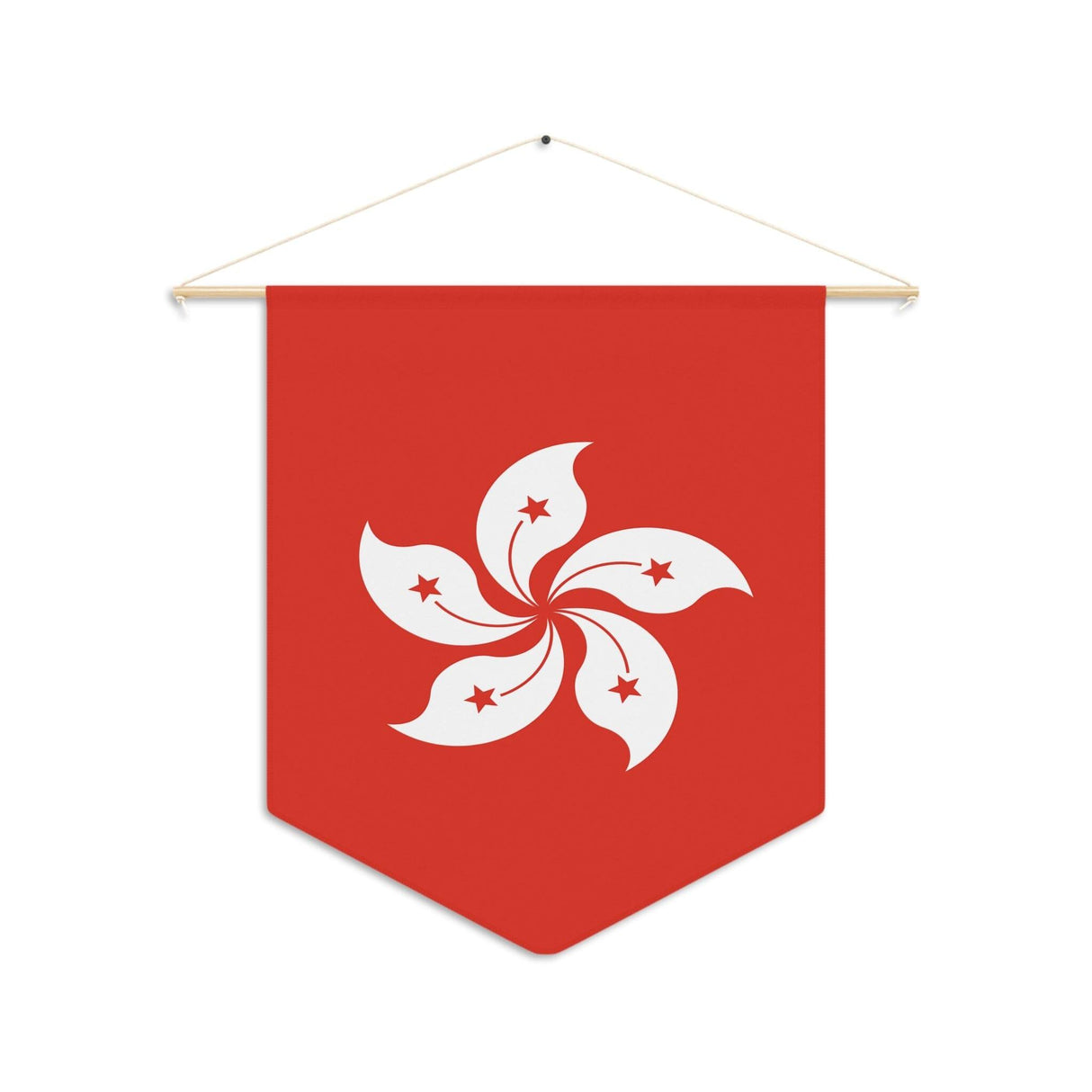 Fanion Drapeau de Hong Kong à suspendre en polyester - Pixelforma 