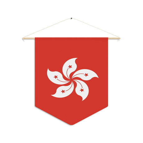 Fanion Drapeau de Hong Kong à suspendre en polyester - Pixelforma 