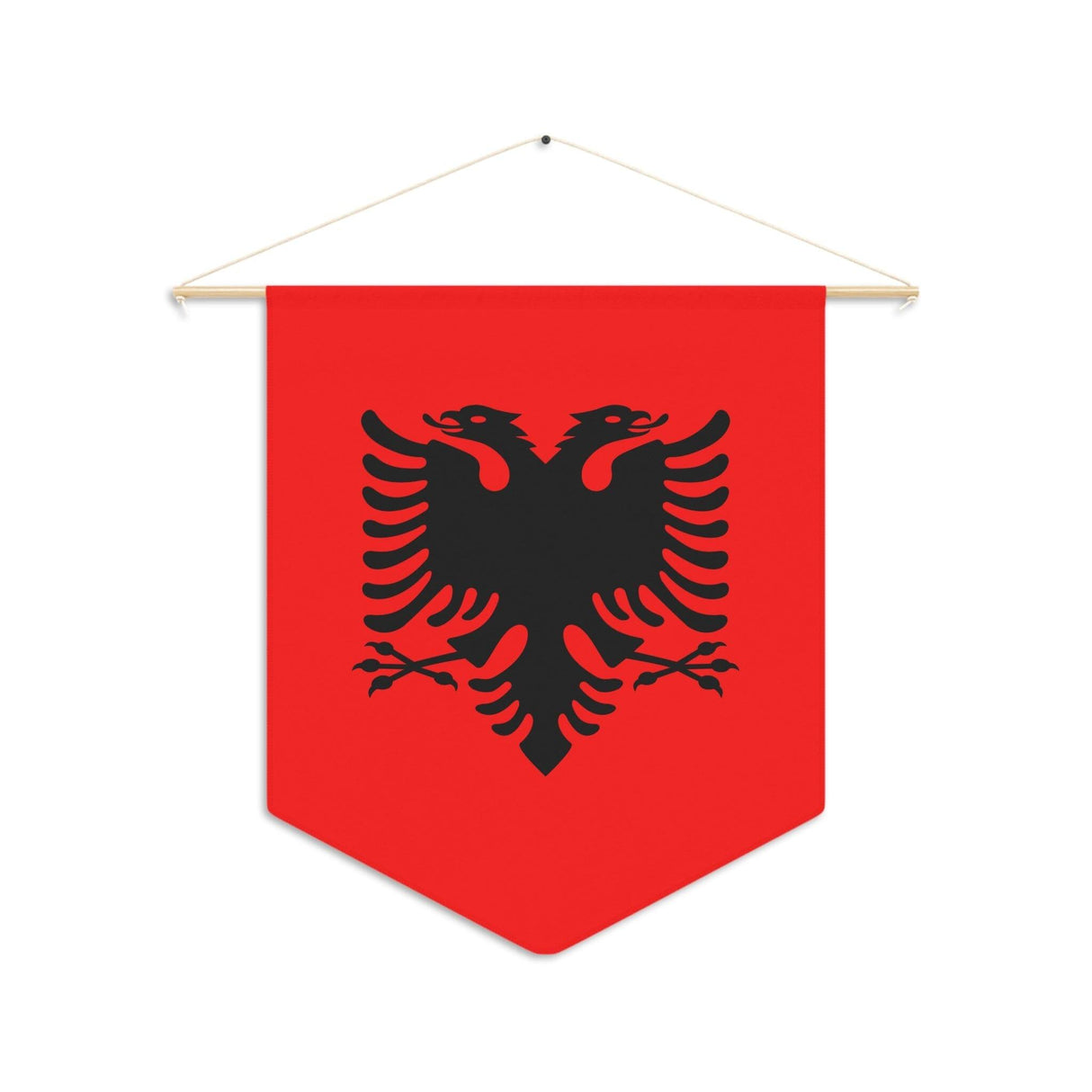 Fanion Drapeau de l'Albanie à suspendre en polyester - Pixelforma 