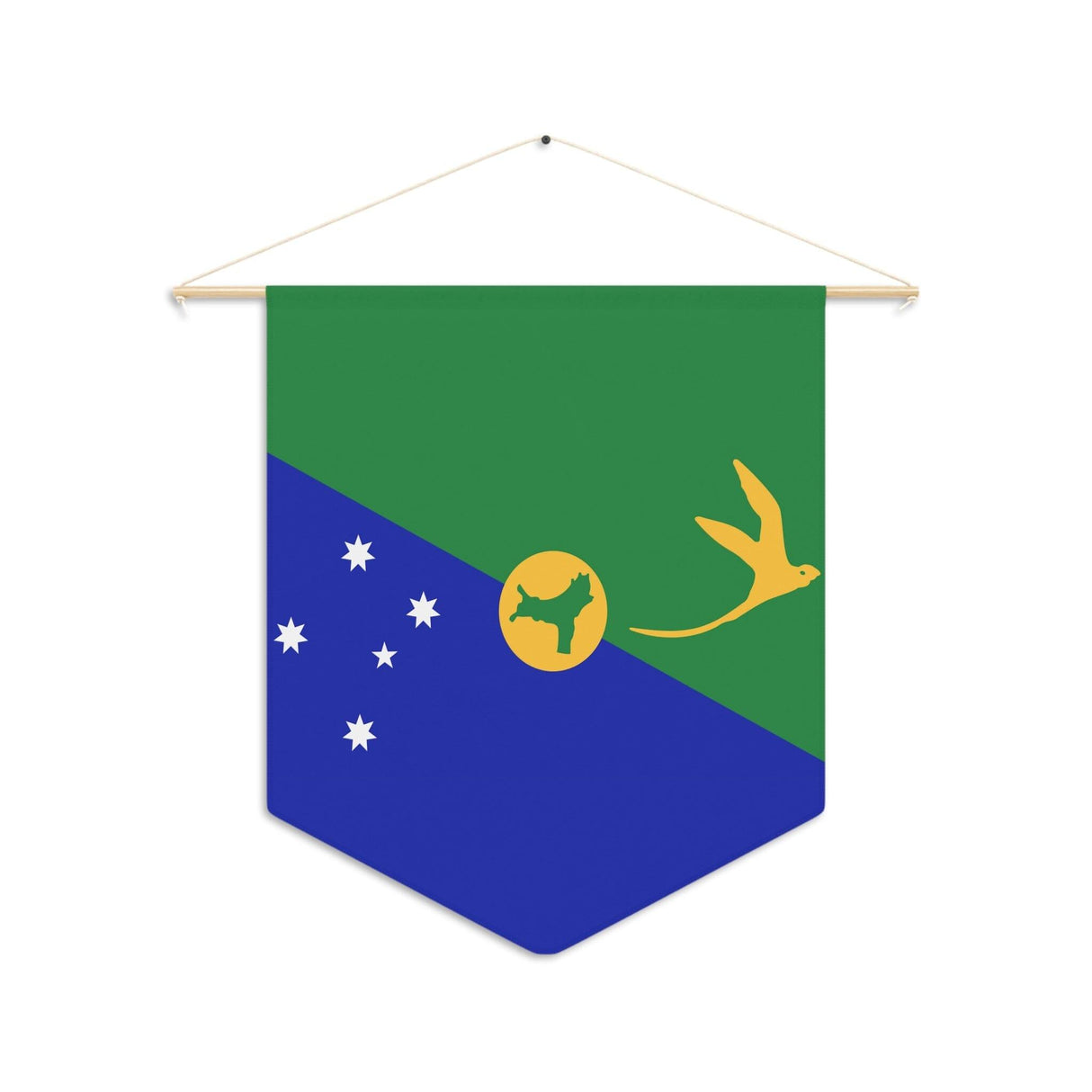 Fanion Drapeau de l'île Christmas à suspendre en polyester - Pixelforma 
