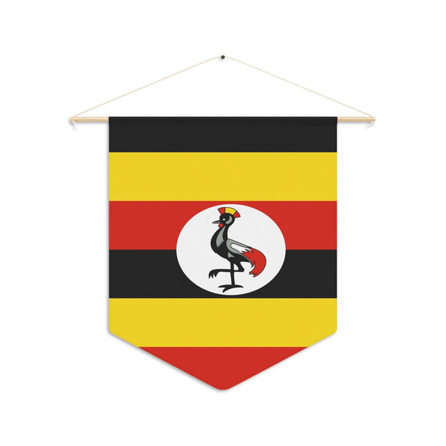 Fanion Drapeau de l'Ouganda à suspendre en polyester - Pixelforma 