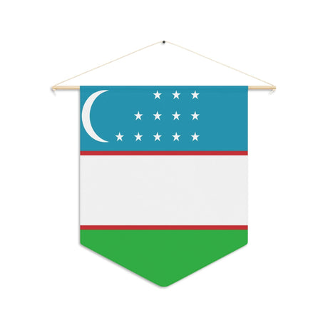 Fanion Drapeau de l'Ouzbékistan à suspendre en polyester - Pixelforma 